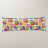 Farbiges Zirkelmuster Seitenschläferkissen (Rückseite)