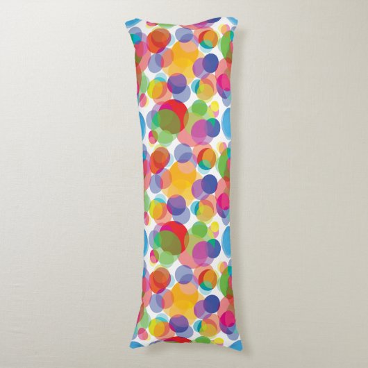 Farbiges Zirkelmuster Seitenschläferkissen (Vorderseite Vertikal)
