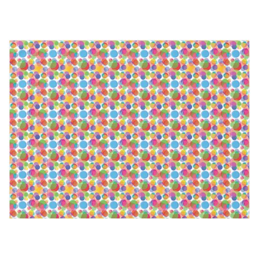 Farbiges Zirkelmuster Tischdecke (Vorderseite (Horizontal))