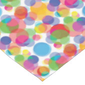 Farbiges Zirkelmuster Tischdecke (Schrägansicht)