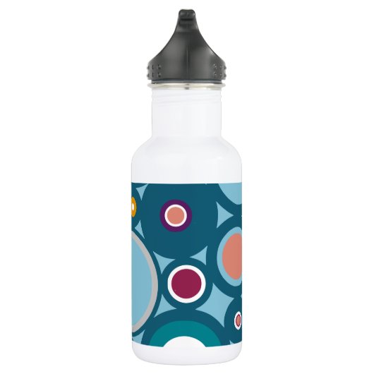 Farbiges Zirkelmuster Trinkflasche (Rechts)