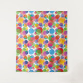 Farbiges Zirkelmuster Wandteppich (Vorderseite)