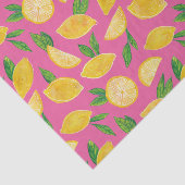 Farbiges Zitrusfrüchtemuster Seidenpapier (Ausschnitt)