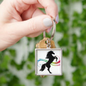 Farbiges Zuchtpferd Schlüsselanhänger (Hand)