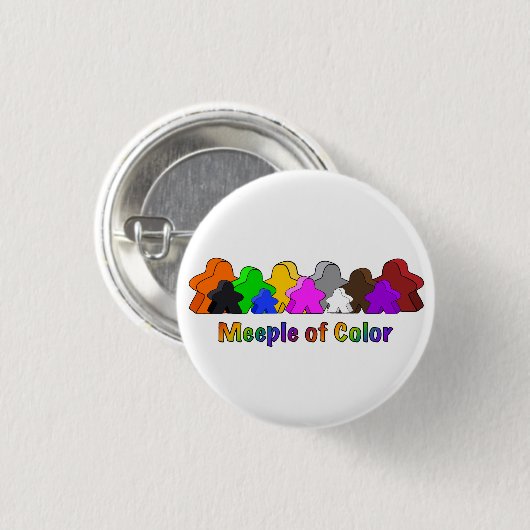 Farbigkeit - farbenfroh button (Vorne & Hinten)