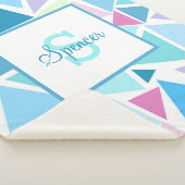 FARBIL TRIANGLES Sherpa Blanket Sherpadecke (3/4)