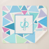 FARBIL TRIANGLES Sherpa Blanket Sherpadecke (Vorderseite (Horizontal))