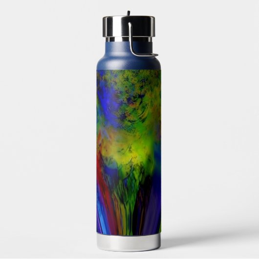 "Farbinfusion" (mit Stroh/Pop-up) Wasserflasche Trinkflasche (Links)