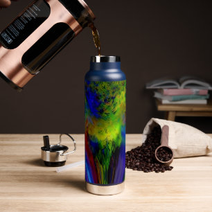 "Farbinfusion" (mit Stroh/Pop-up) Wasserflasche Trinkflasche