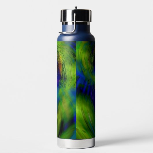 "Farbinfusion" (mit Stroh/Pop-up) Wasserflasche Trinkflasche (rechts)