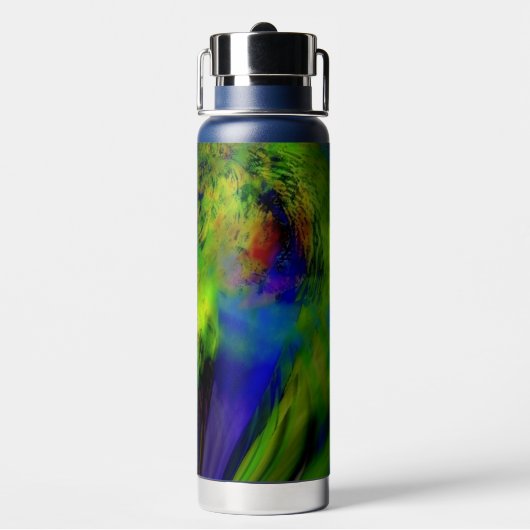 "Farbinfusion" (mit Stroh/Pop-up) Wasserflasche Trinkflasche (Hinten)