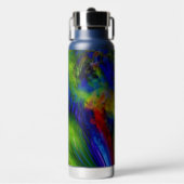 "Farbinfusion" (mit Stroh/Pop-up) Wasserflasche Trinkflasche (Vorderseite)