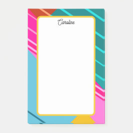 Farbintensive geometrische Grafikdesign Post-it Klebezettel