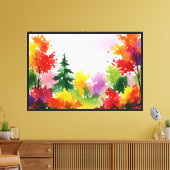 Farbintensive Herbstszene Leinwanddruck (Insitu (Wohnzimmer))