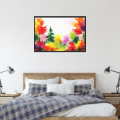 Farbintensive Herbstszene Leinwanddruck (Insitu (Schlafzimmer))