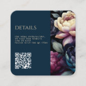 Farbintensiver, blumiger QR-Code Begleitkarte (Vorderseite)