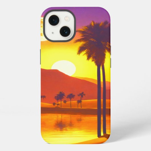 Farbintensives digitales Design | Case-Mate Barely iPhone Hülle (Rückseite)