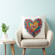 Farbintensives florales Herz Liebe | Romantisches