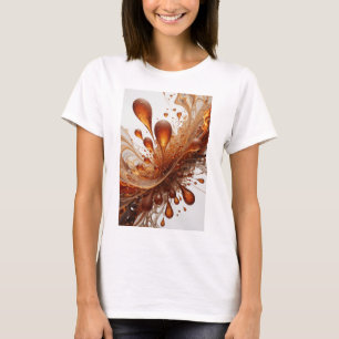 Farbintensives Orange ABSTRACTE KUNST Individuelle T-Shirt