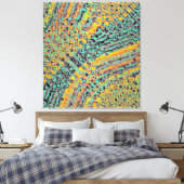 Farbintensives Quantenphysik-Wellenmuster  Leinwanddruck (Insitu (Schlafzimmer))