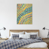 Farbintensives Quantenphysik-Wellenmuster Leinwanddruck (Insitu (Schlafzimmer))