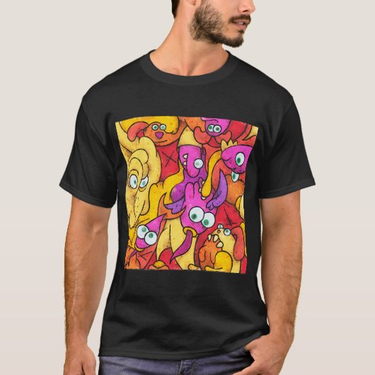 Farbkacheln #27A T-Shirt (Vorderseite)