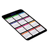 Farbkalender 2017 Anpassbar Groß Magnet (Rechte Seite)