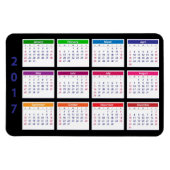 Farbkalender 2017 Anpassbar große horizontale Magnet (Horizontal)