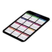 Farbkalender 2017 anpassbar magnet (Linke Seite)