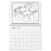 Farbkalender 2025 kalender (Feb 2027)