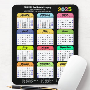Farbkalender 2025 US-Feiertage für Unternehmen Mousepad