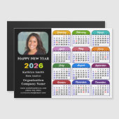 Farbkalender 2026 US-Urlaub Corporate Magnetic Magnetkarte (Vorne/Hinten)