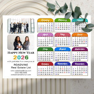 Farbkalender 2026 US-Urlaub Corporate Magnetic Magnetkarte