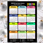 Farbkalender 2026 US-Urlaub Corporate Magnetic Magnetkarte