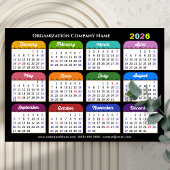 Farbkalender 2026 US-Urlaub Corporate Magnetic Magnetkarte