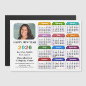 Farbkalender 2026 US-Urlaub Corporate Magnetic Magnetkarte (Vorne/Hinten)