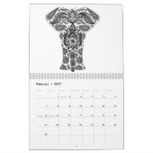 Farbkalender für Erwachsene 2017 Kalender (Feb 2027)