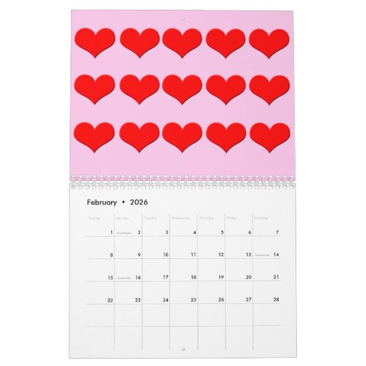 Farbkalender Kalender (Feb 2026)