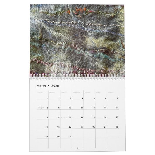 Farbkalender Kalender (Mär 2026)