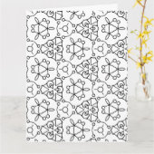 Farbkalidoskop Grußkarte Karte (Gelbe Blume)