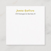 Farbkalligrafie Beruflich Elegant Begleitkarte (Vorderseite)