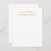 Farbkalligrafie Beruflich Elegant RSVP Karte (Vorne/Hinten)