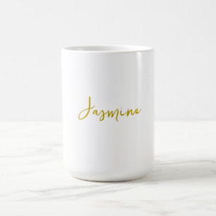 Farbkalligrafie Beruflicher Individuelle Name Kaffeetasse