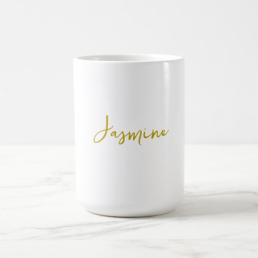 Farbkalligrafie Beruflicher Individuelle Name Kaffeetasse (Mittel)