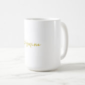 Farbkalligrafie Beruflicher Individuelle Name Kaffeetasse (VorderseiteRechts)