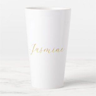 Farbkalligrafie Beruflicher Individuelle Name Milchtasse