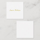 Farbkalligrafie Beruflicher Individuelle Name Mitteilungskarte (Vorne/Hinten)