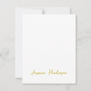 Farbkalligrafie Beruflicher Individuelle Name RSVP Karte