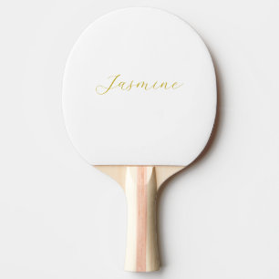 Farbkalligrafie Beruflicher Individuelle Name Tischtennis Schläger