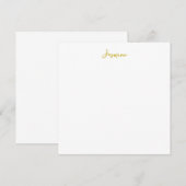 Farbkalligrafie Beruflicher Name Flat Card (Vorne/Hinten)